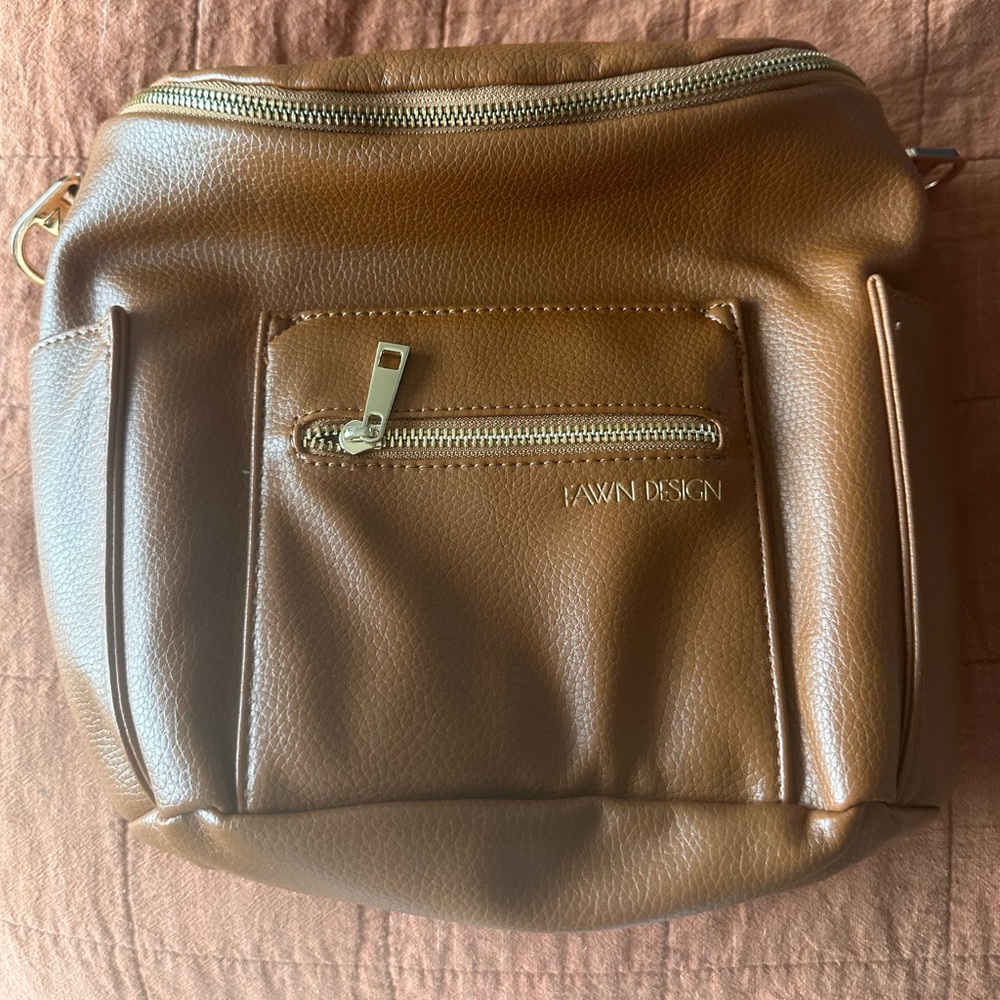 Fawn Design Mini Backpack in Brown/tan